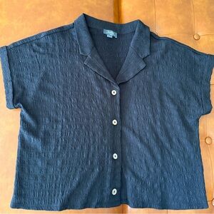 Macy's Textured Short Sleeve Button-Down Shirt